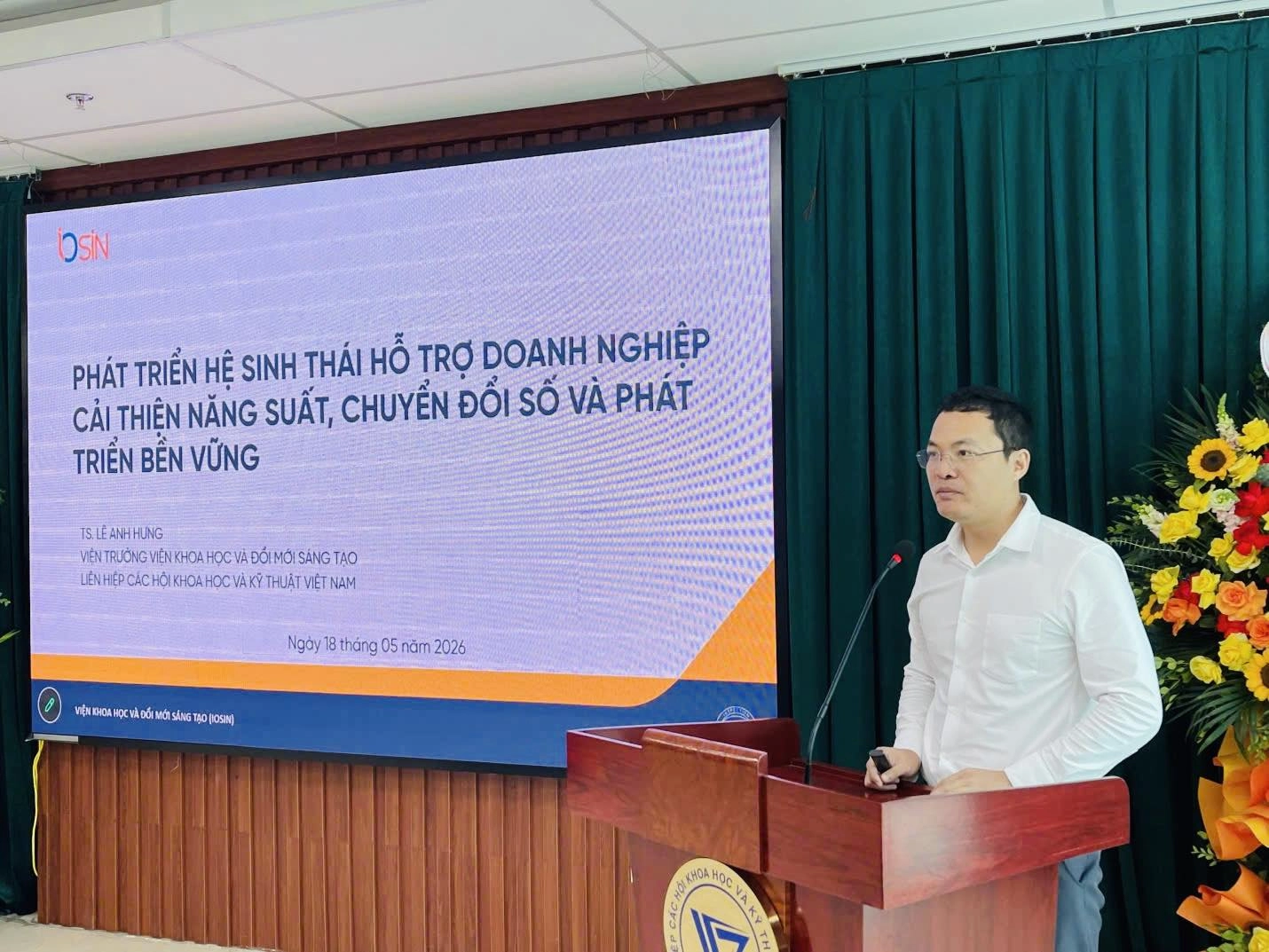 Viện Khoa học và Đổi mới sáng tạo IOSIN đồng hành cùng VUSTA thúc đẩy hệ sinh thái hỗ trợ doanh nghiệp