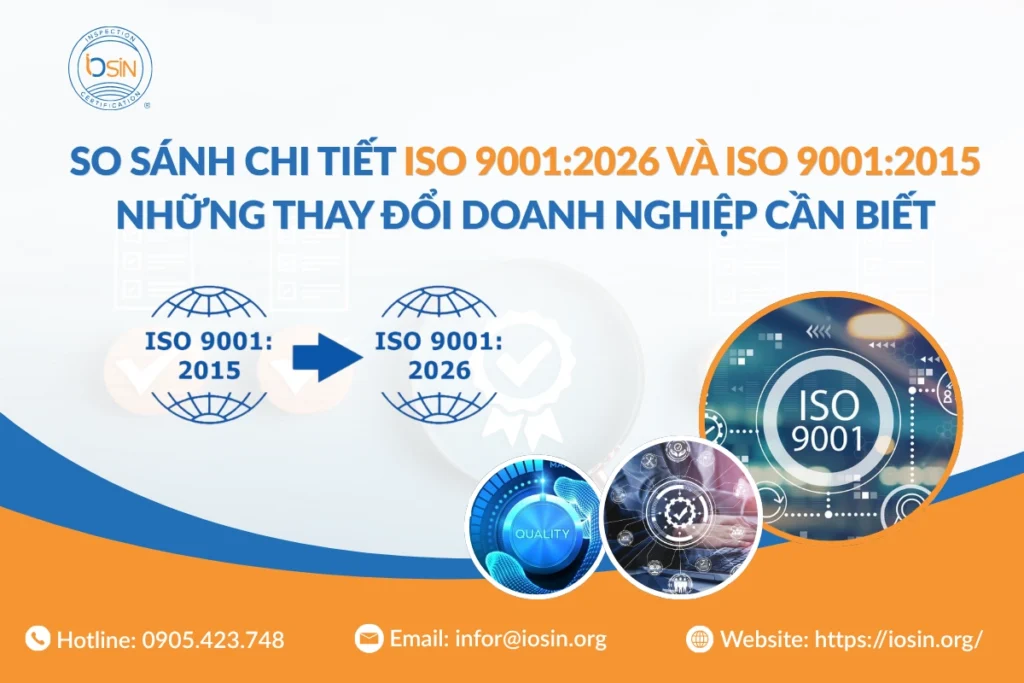 ISO 9001:2026: So sánh điểm mới và thay đổi với ISO 9001:2015