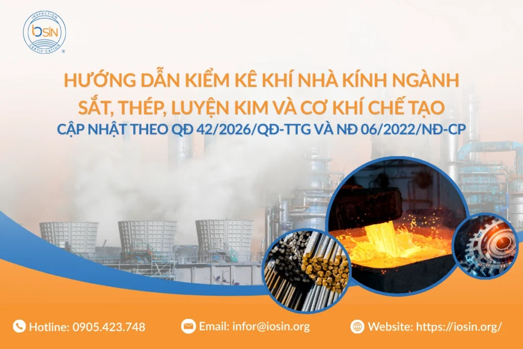Hướng dẫn kiểm kê khí nhà kính ngành sắt, thép, cơ khí chế tạo và luyện kim